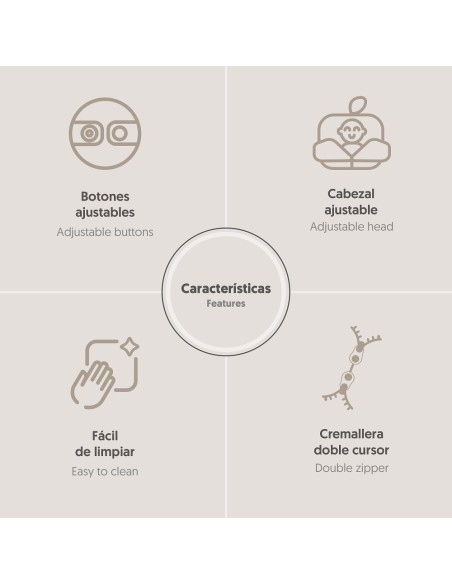 Star Marino Rosa 2x1 – Saco carro Interbaby