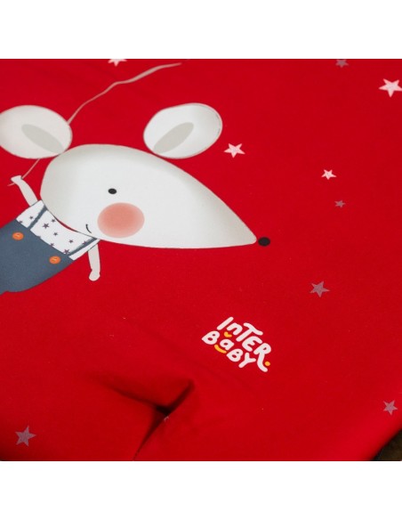 Saco universal Ratita Rojo 2x1 Interbaby