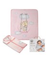 2x1 Manta saco rachel mod osito nube rosa
