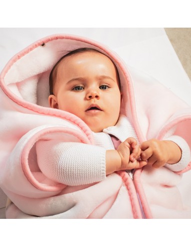 2x1 Manta saco rachel mod osito nube rosa