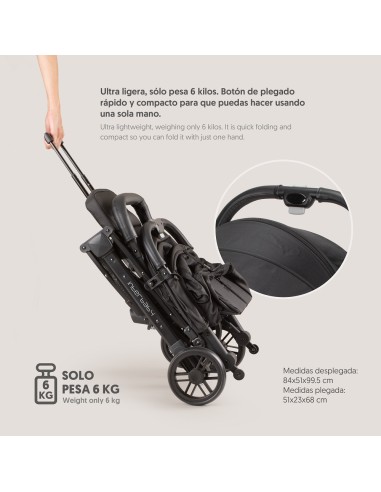 Silla paseo Minimum Space Plus Negro Interbaby