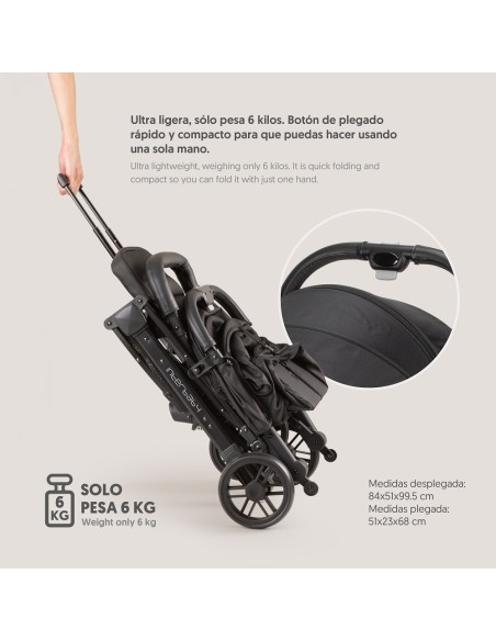 Silla paseo Minimum Space Plus Negro Interbaby