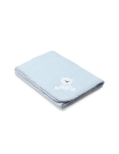 2x1 Manta bordada oso lazo azul
