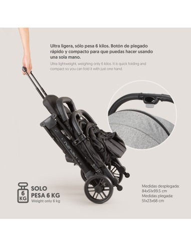 Silla paseo Minimum Space Plus Gris Interbaby