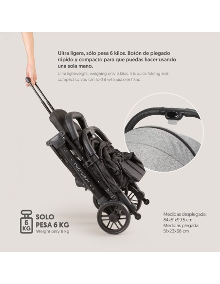 Silla paseo Minimum Space Plus Gris Interbaby
