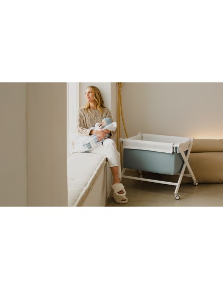 2x1 Manta nido abeja + borreguillo gris