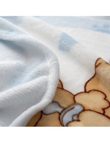 2x1 Manta cuna sedalina parejita osos azul