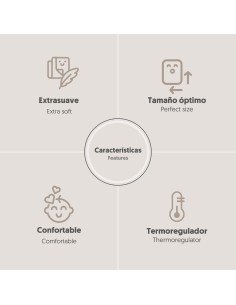 2x1 Manta grabada luna estrellas rosa 2