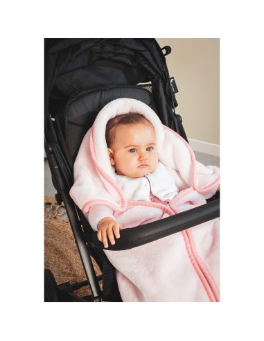2x1 Manta saco rachel mod osito nube rosa