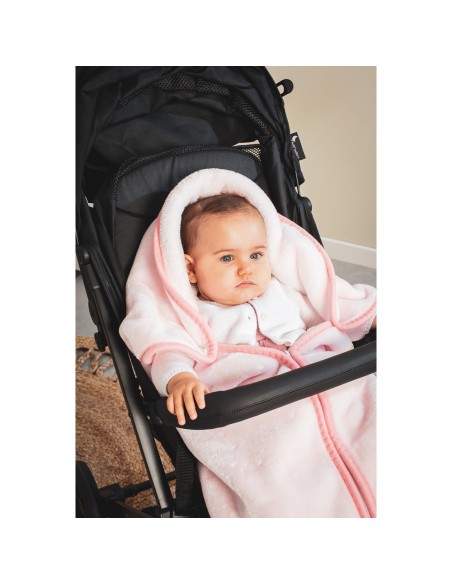 2x1 Manta saco rachel mod osito nube rosa