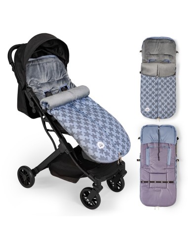 Saco Silla Paseo Universal Saco Bebe Invierno Suave, Cálido, Afelpado | Saco Carro Bebe Invierno Desmontable, Doble Apertura