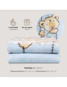 2x1 Manta saco rachel mod osito nube azul 2
