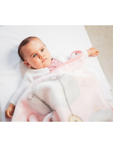 2x1 Manta saco rachel mod osito nube azul