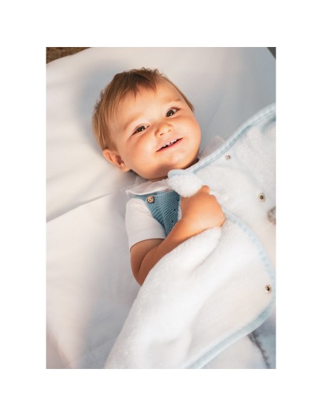 2x1 Manta saco rachel mod osito nube rosa