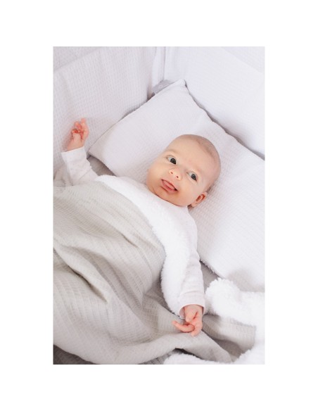 2x1 Manta nido abeja+borreguillo menta