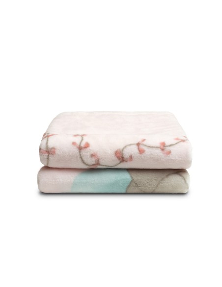 2x1 Manta cuna sedalina elefante cometa rosa