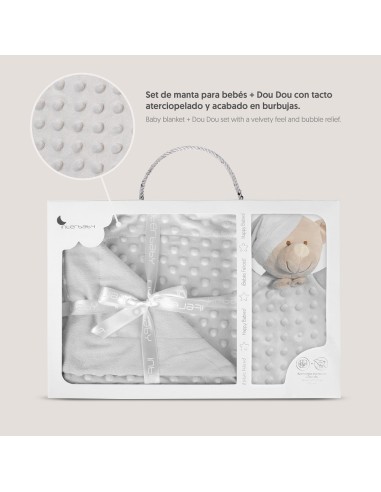 2x1 Manta burbuja + dou dou mod osito gris