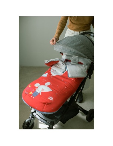Saco universal Ratita Rojo 2x1 Interbaby