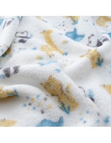 2x1 Manta estampada animales gris