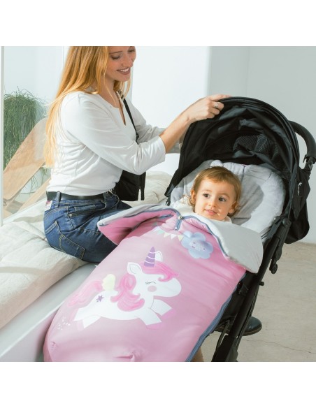 Saco universal Unicornio Rosa 2x1 Interbaby