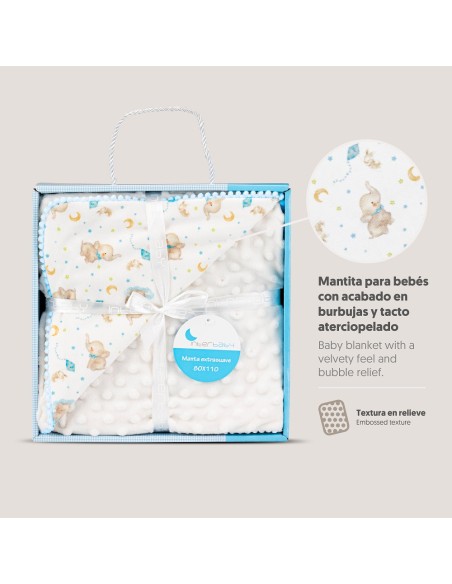 2x1 Manta burbuja   mod elefante azul