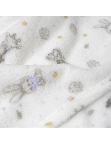 2x1 Manta estampada koala azul