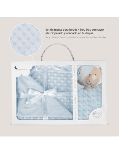 2x1 Manta burbuja + dou dou mod osito azul