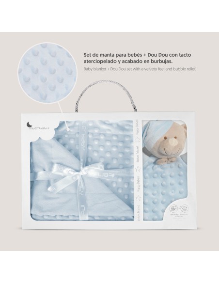 2x1 Manta burbuja + dou dou mod osito azul