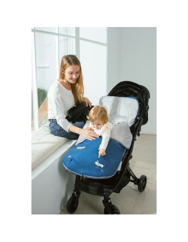 Saco carro Perritos Azul 2x1 Interbaby