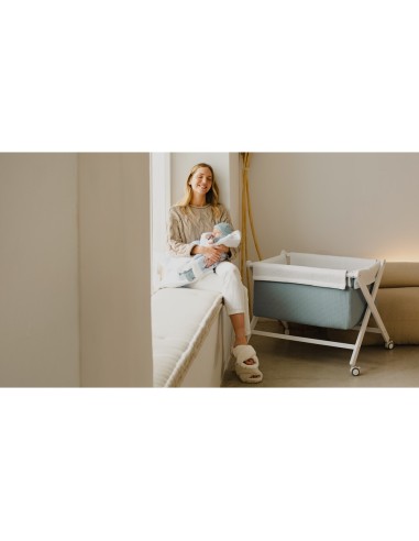 2x1 Manta nido abeja+borreguillo menta