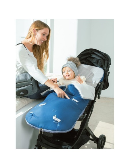 Saco carro Perritos Azul 2x1 Interbaby