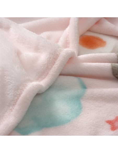 2x1 Manta cuna sedalina elefante cometa rosa