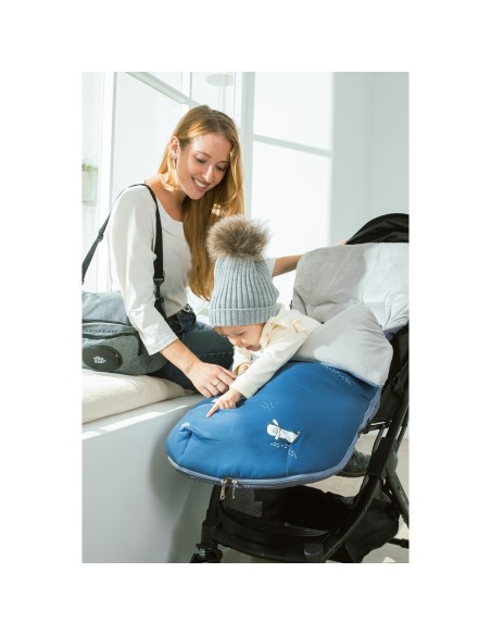 Saco carro Perritos Azul 2x1 Interbaby