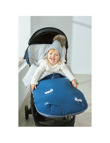 Saco carro Perritos Azul 2x1 Interbaby