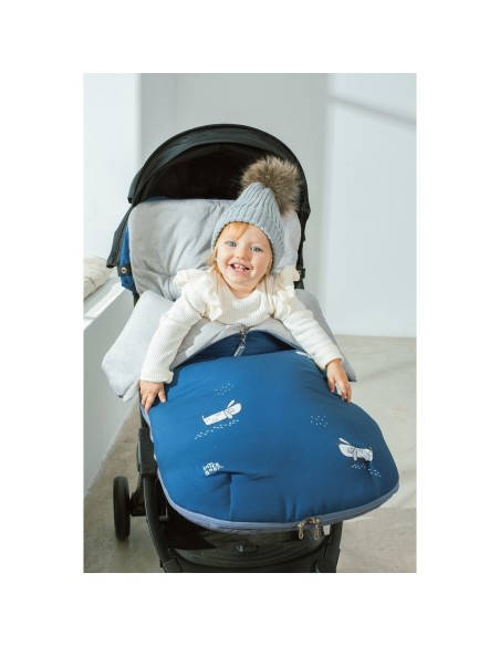 Saco carro Perritos Azul 2x1 Interbaby