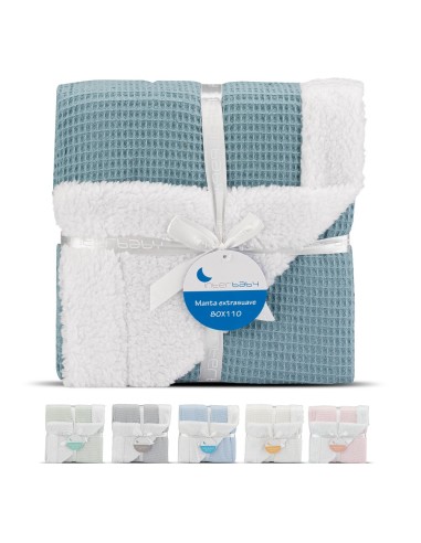 2x1 Manta nido abeja+borreguillo petroleo