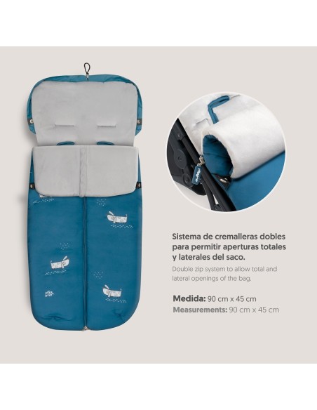 Saco carro Perritos Azul 2x1 Interbaby