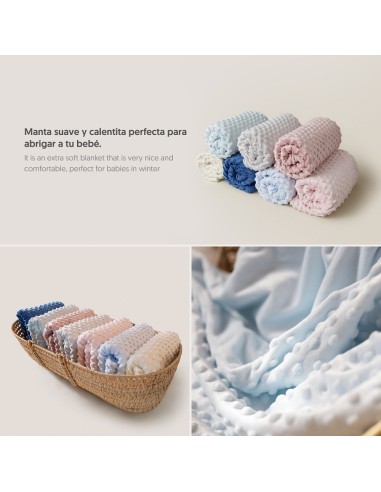 2x1 Manta 0.80 x 1.10 azul