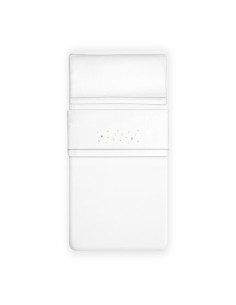 2x1 Juego de sábanas cuna franela estrellas luna bco/gris 2