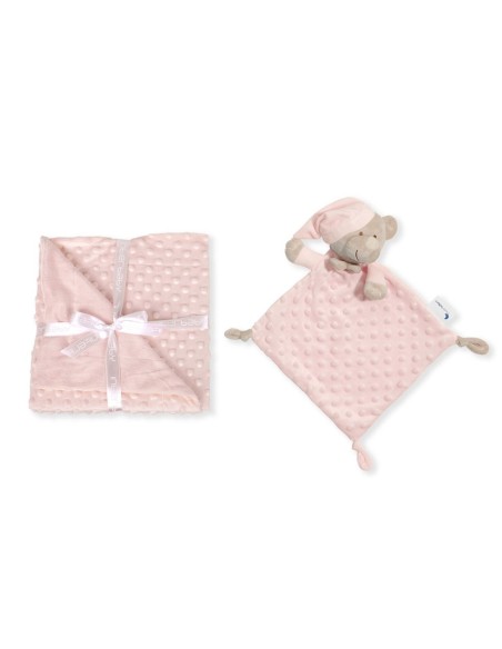 2x1 Manta burbuja + dou dou mod osito rosa