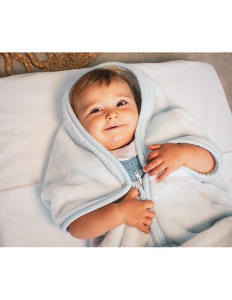 2x1 Manta saco rachel mod osito nube gris