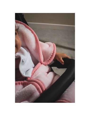 2x1 Manta saco rachel mod osito nube rosa