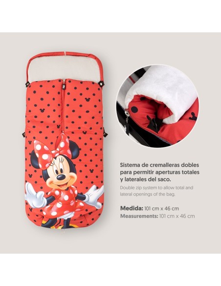 Saco carro Minnie Topos 2x1 Interbaby