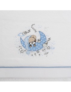 2x1 Juego de sábanas cuna coralina mod new sleeping bco/azul 2