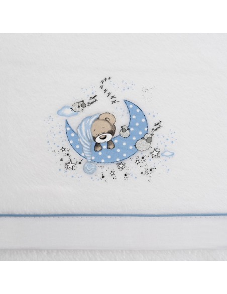 2x1 Juego de sábanas cuna coralina mod new sleeping bco/azul