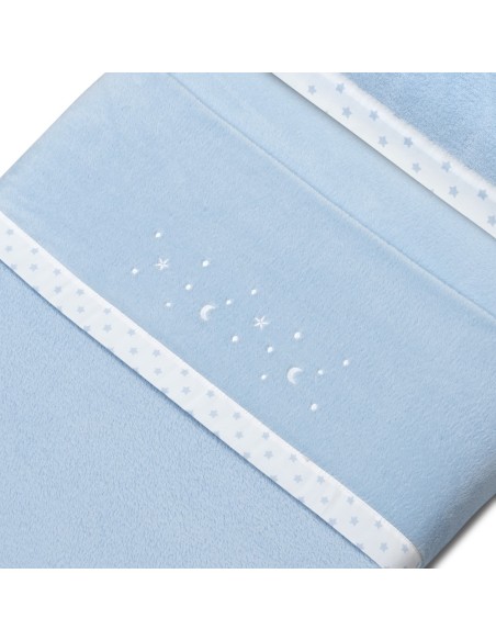 2x1 Juego de sábanas cuna coralina estrella luna azul
