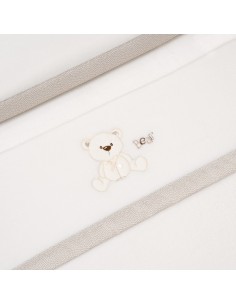 2x1 Juego de sábanas minicuna coralina mod. oso lazo beig 2