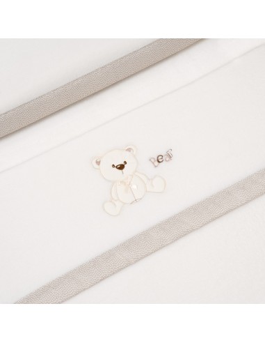 2x1 Juego de sábanas minicuna coralina mod. oso lazo beig