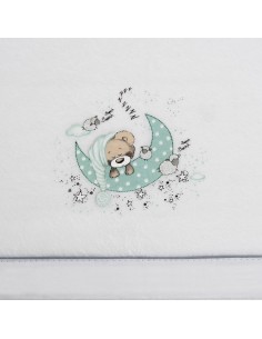 2x1 Juego de sábanas minicuna coralina mod new sleeping bco/verde 2