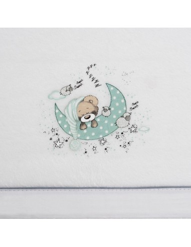 2x1 Juego de sábanas minicuna coralina mod new sleeping bco/verde